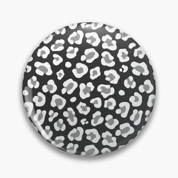 Item preview, Charcoal and White leopard print designed and sold by pattern-archive.