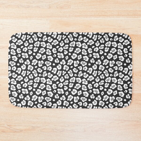 Item preview, Charcoal and White leopard print designed and sold by pattern-archive.