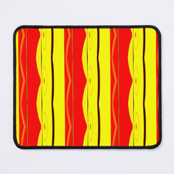 Item preview, Abstract Pattern "Yellow and red waves" designed and sold by Gluecknika.