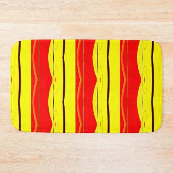 Item preview, Abstract Pattern "Yellow and red waves" designed and sold by Gluecknika.