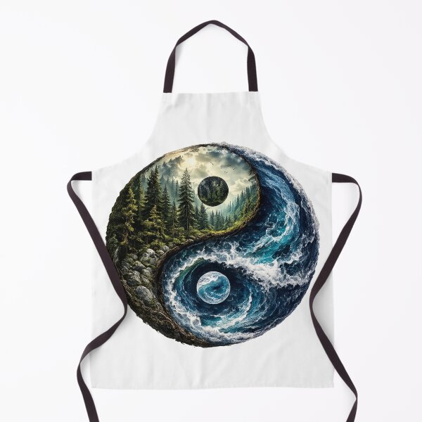Item preview, Forest & Ocean Yin Yang designed and sold by FyreHorse Designs.