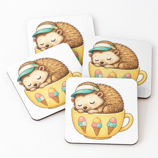 Item preview, Cozy Hedgehog in a Teacup – Summer Edition designed and sold by Icareis-Studios.