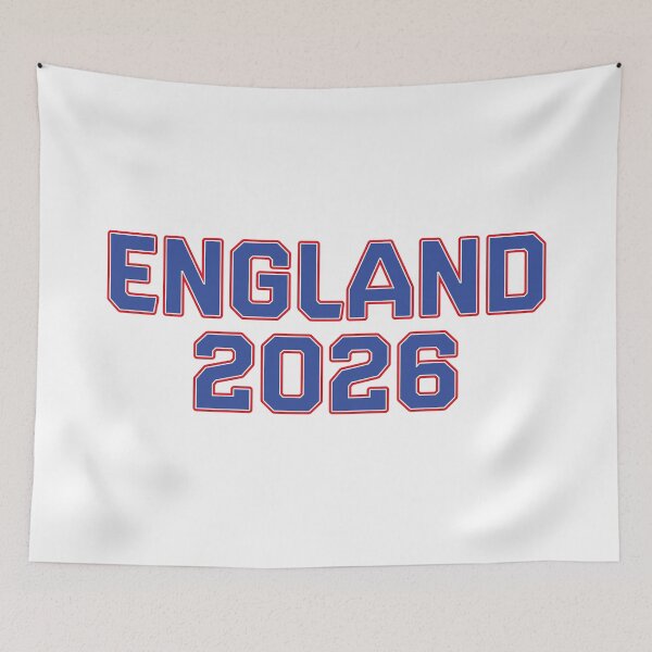 Item preview, England 2026 World Cup (Blue with White & Red Outline) designed and sold by STUDIO-72.