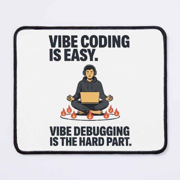 Item preview, Vibe Coding Is Easy Vibe Debugging Is The Hard Part designed and sold by Bianca Oltean.