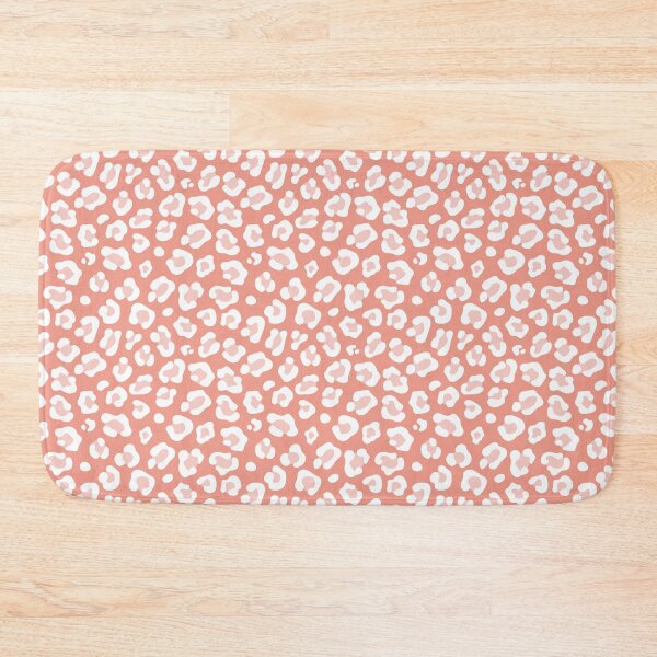 Item preview, Coral and White leopard print designed and sold by pattern-archive.