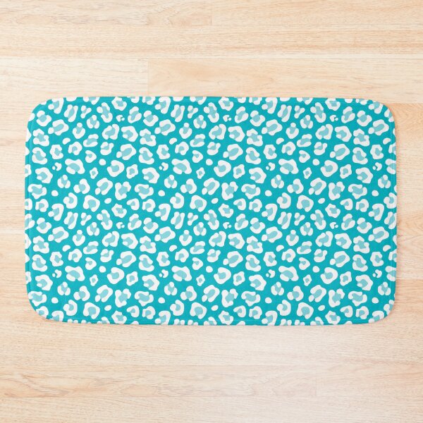 Item preview, Cyan and White leopard print designed and sold by pattern-archive.