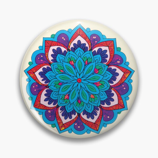 Item preview, Folk Mandala designed and sold by CharlottePlaceArt.