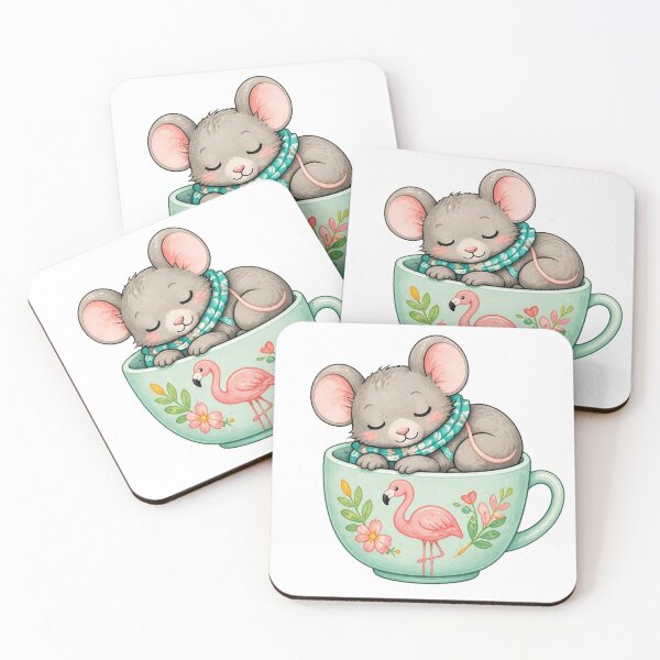 Item preview, Cozy Mouse in a Teacup – Summer Edition designed and sold by Icareis-Studios.