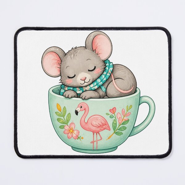 Item preview, Cozy Mouse in a Teacup – Summer Edition designed and sold by Icareis-Studios.