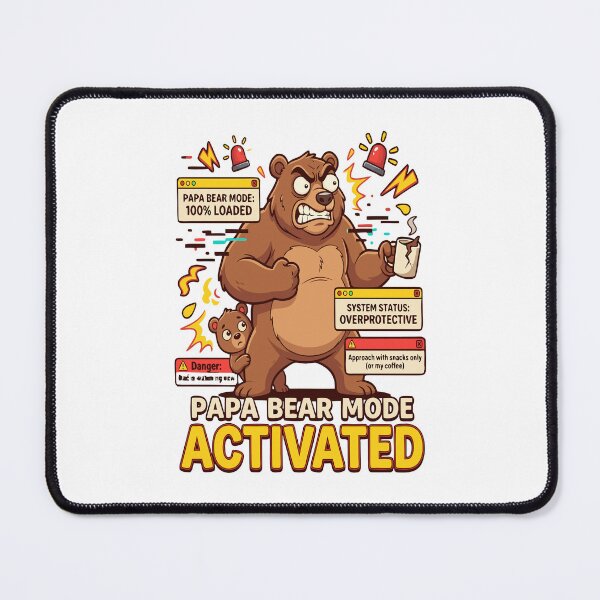 Item preview, Papa Bear Mode Activated Emotional Father Bear Shirt – Loving Dad Gift from Kids designed and sold by DashBliss.