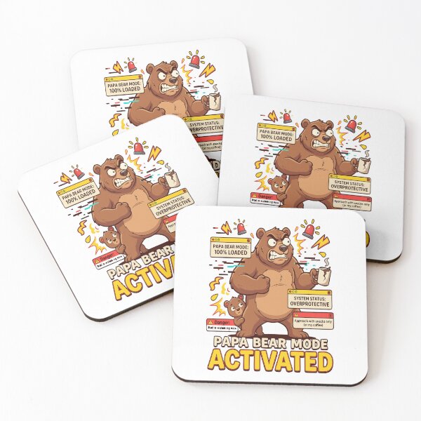 Item preview, Papa Bear Mode Activated Emotional Father Bear Shirt – Loving Dad Gift from Kids designed and sold by DashBliss.