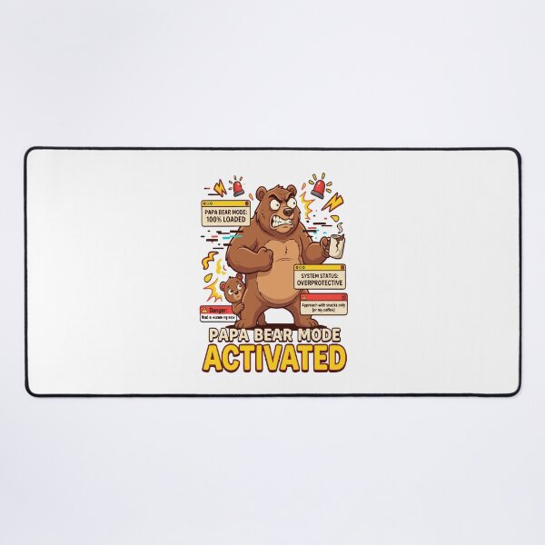 Item preview, Papa Bear Mode Activated Emotional Father Bear Shirt – Loving Dad Gift from Kids designed and sold by DashBliss.