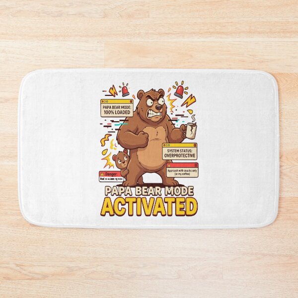 Item preview, Papa Bear Mode Activated Emotional Father Bear Shirt – Loving Dad Gift from Kids designed and sold by DashBliss.