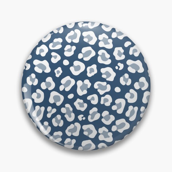 Item preview, Denim and White leopard print designed and sold by pattern-archive.