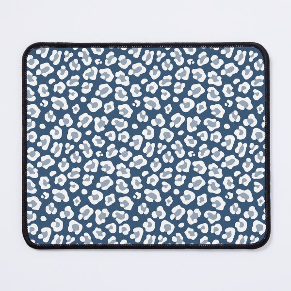 Item preview, Denim and White leopard print designed and sold by pattern-archive.