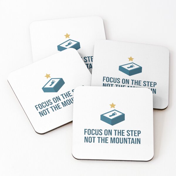 Item preview, Focus On The Step Not The Mountain Motivation designed and sold by LikeDrop.