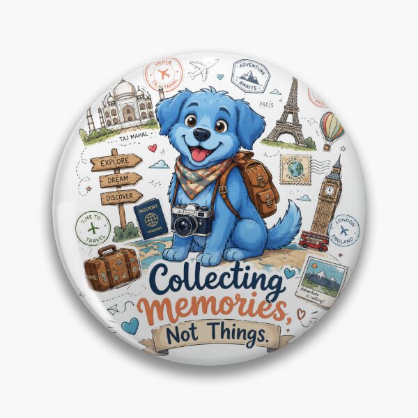 Item preview, Blue Dog Travel Adventure Design designed and sold by pensational.