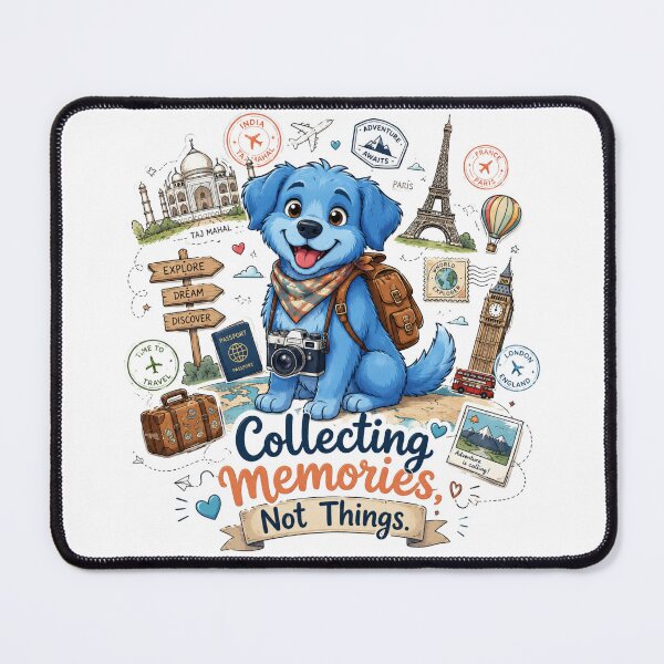 Item preview, Blue Dog Travel Adventure Design designed and sold by pensational.