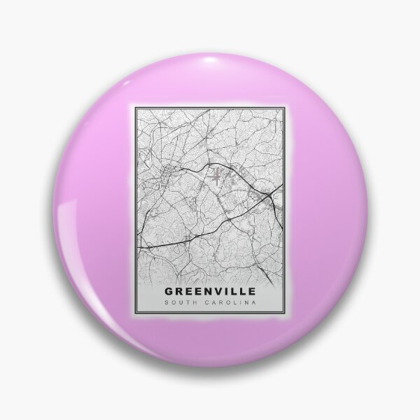 Item preview, Minimalist Greenville Map designed and sold by Tamas Das.