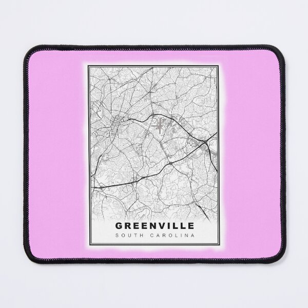 Item preview, Minimalist Greenville Map designed and sold by Tamas Das.