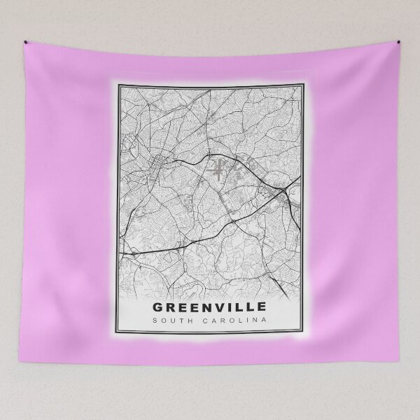 Item preview, Minimalist Greenville Map designed and sold by Tamas Das.