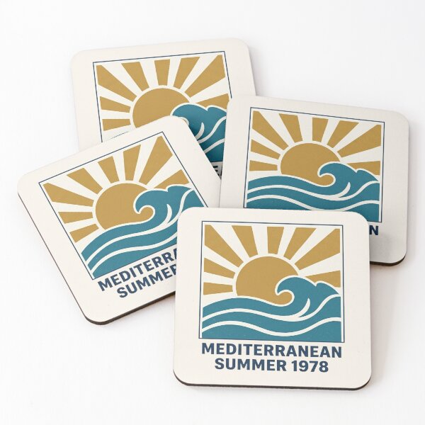 Item preview, Mediterranean Summer 1978 Vintage Coastal Surf designed and sold by BlueMandarin.