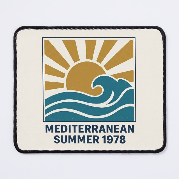 Item preview, Mediterranean Summer 1978 Vintage Coastal Surf designed and sold by BlueMandarin.
