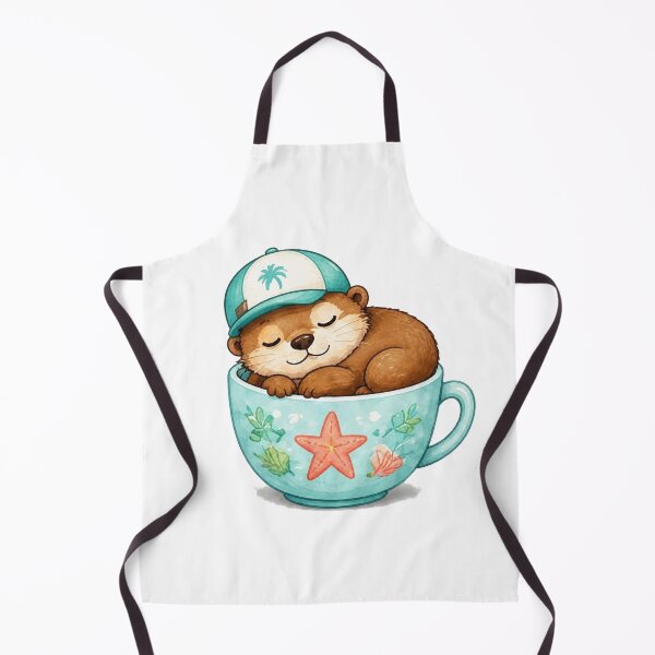 Item preview, Cozy Otter in a Teacup – Summer Edition designed and sold by Icareis-Studios.