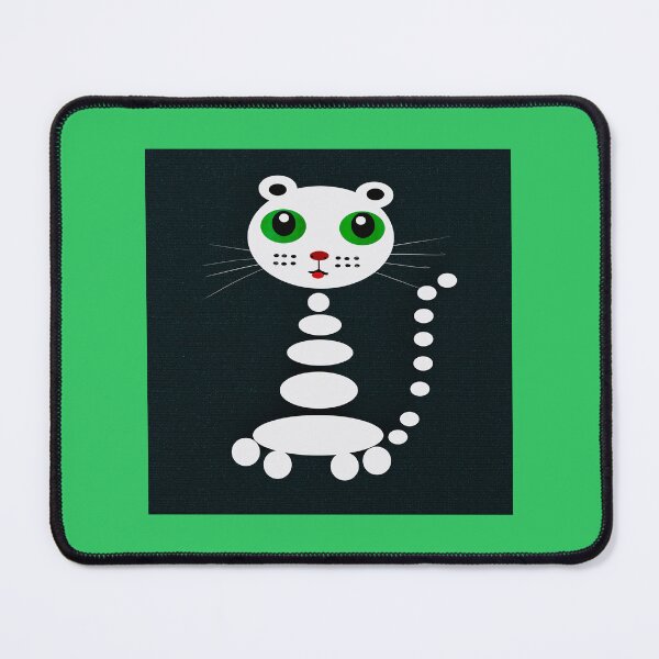 Item preview, Geometric White Cat Design designed and sold by Elaine M Hayward .