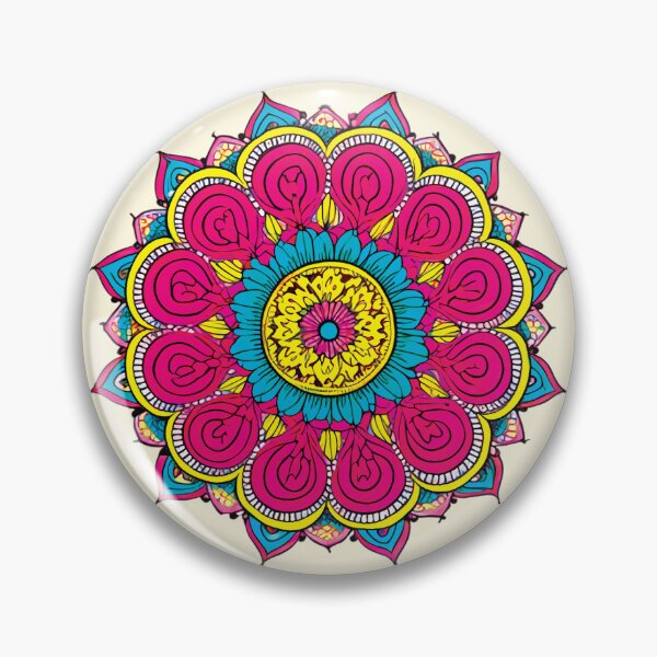 Item preview, Folk Mandala designed and sold by CharlottePlaceArt.
