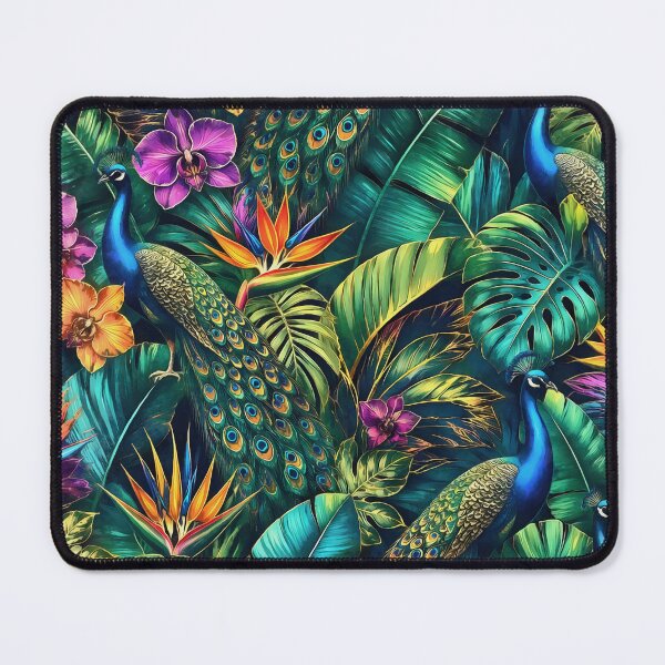 Item preview, Peacock Jungle Dreams Seamless Surface Pattern designed and sold by taiche.