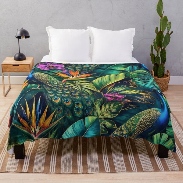 Item preview, Peacock Jungle Dreams Seamless Surface Pattern designed and sold by taiche.