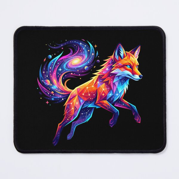 Item preview, Cosmic Galaxy Fox Low Poly Geometric Celestial Art designed and sold by Surojit Das.