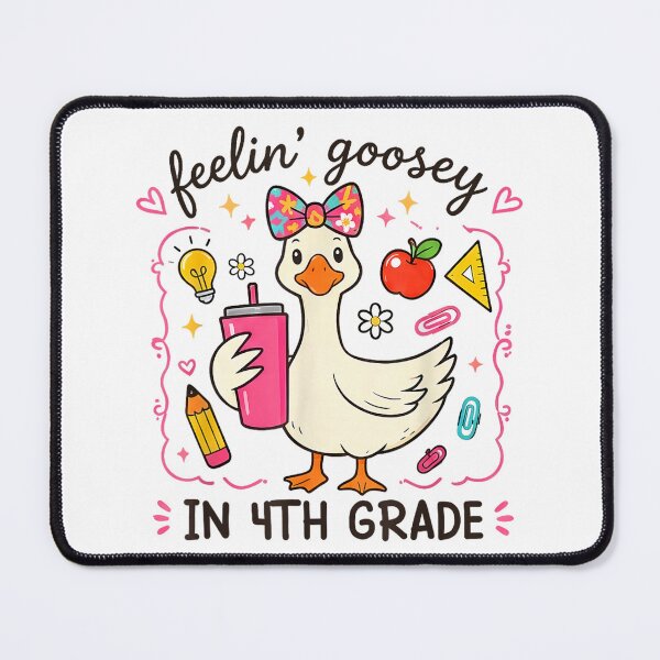 Item preview, Feeling Goosey In 4th Grade Funny Goose Back To School Girl Design designed and sold by kiralynstration.