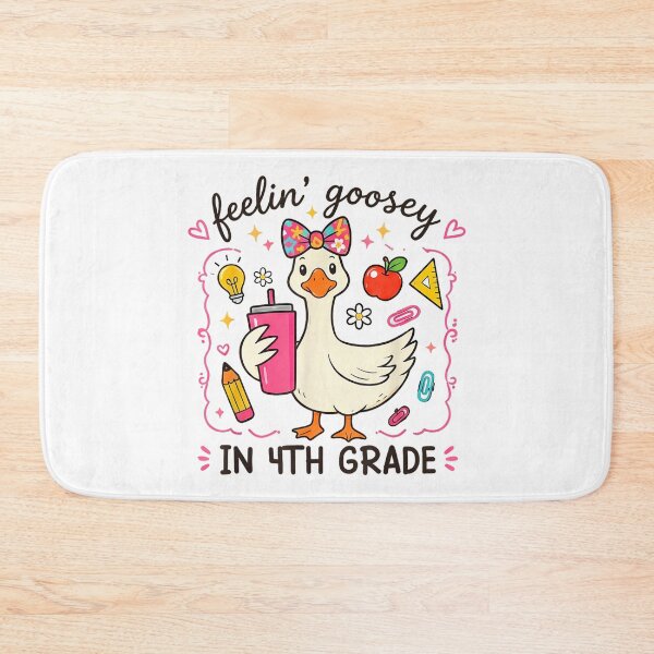 Item preview, Feeling Goosey In 4th Grade Funny Goose Back To School Girl Design designed and sold by kiralynstration.
