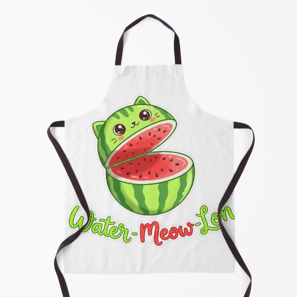 Item preview, Water Meow Lon Cute Kawaii Cat Watermelon Summer Pun designed and sold by TeNovaStudio.