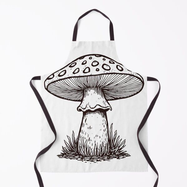 Item preview, Vintage Mushroom Ink Sketch - Botanical Line Art designed and sold by Melian Vintage.