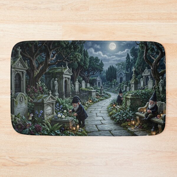 Item preview, The Garden of Eternal Whispers - Gothic Baroque Gnome Art designed and sold by InnerwayStudio.