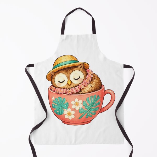 Item preview, Cozy Owl in a Teacup – Summer Edition designed and sold by Icareis-Studios.