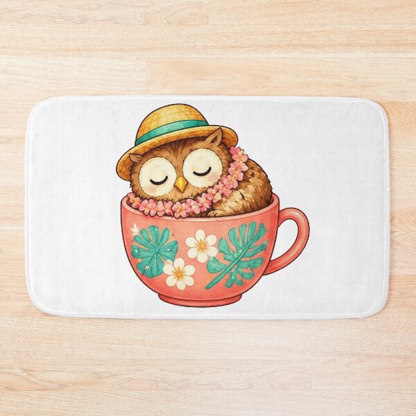 Item preview, Cozy Owl in a Teacup – Summer Edition designed and sold by Icareis-Studios.