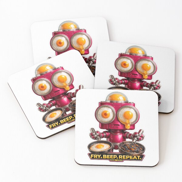 Item preview, Fried Egg Robot: Fry, Beep, Repeat - I can only make fried eggs designed and sold by Japan Cyberpunk Universe & Surreal Characters.