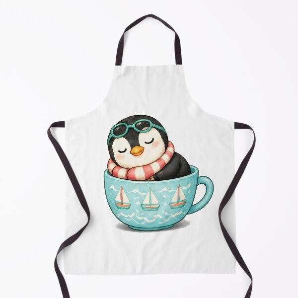 Item preview, Cozy Penguin in a Teacup – Summer Edition designed and sold by Icareis-Studios.