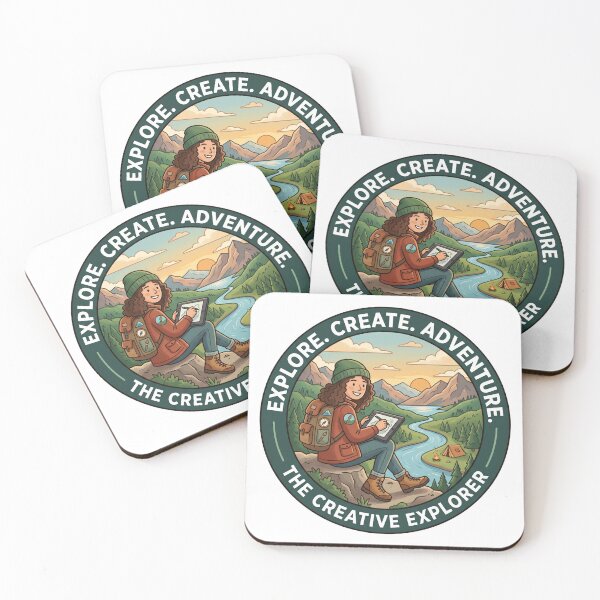 Item preview, Explore Create Adventure Digital Artist Nature Badge designed and sold by LikeDrop.