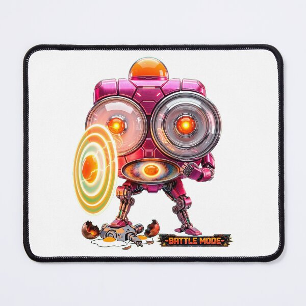 Item preview, Fried Egg Robot: Battle Mode - I'll turn you into a fried egg! designed and sold by Surreal Characters & Cute Pups.