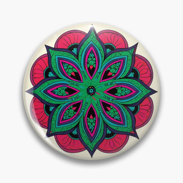 Item preview, Folk Mandala designed and sold by CharlottePlaceArt.