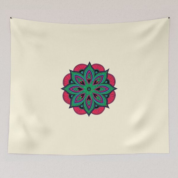 Item preview, Folk Mandala designed and sold by CharlottePlaceArt.