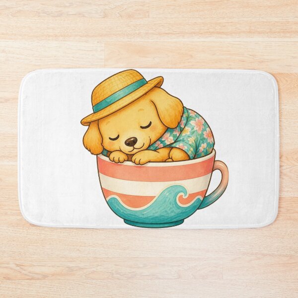 Item preview, Cozy Puppy in a Teacup – Summer Edition designed and sold by Icareis-Studios.