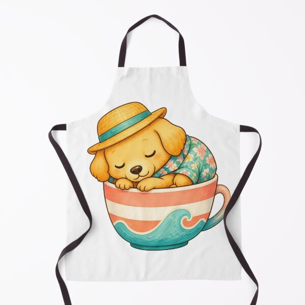 Item preview, Cozy Puppy in a Teacup – Summer Edition designed and sold by Icareis-Studios.
