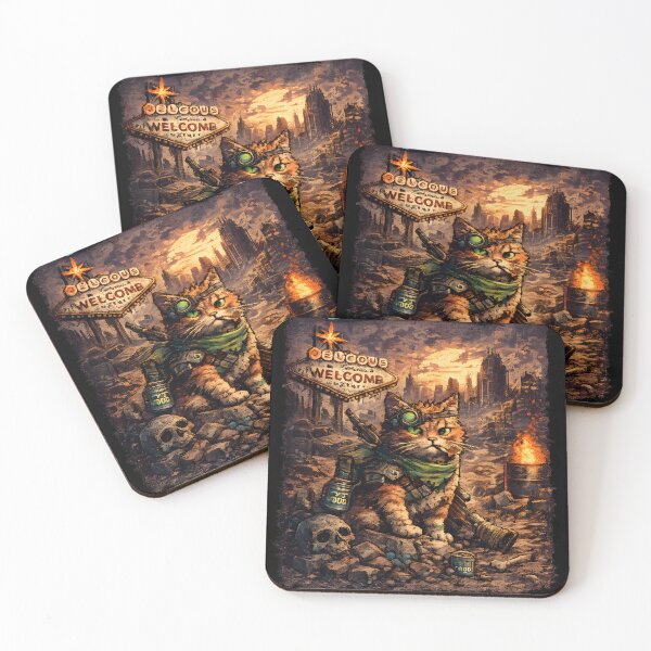 Item preview, Retro Wasteland™: Survivor Cat Arcade Edition - 8-Bit Pixel Art Post-Apocalyptic Gamer Design designed and sold by Ivory Code.