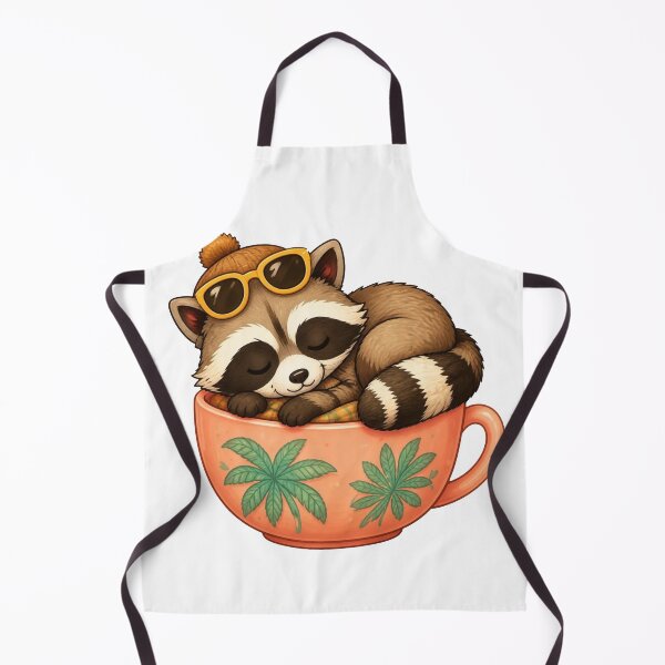 Item preview, Cozy Raccoon in a Teacup – Summer Edition designed and sold by Icareis-Studios.